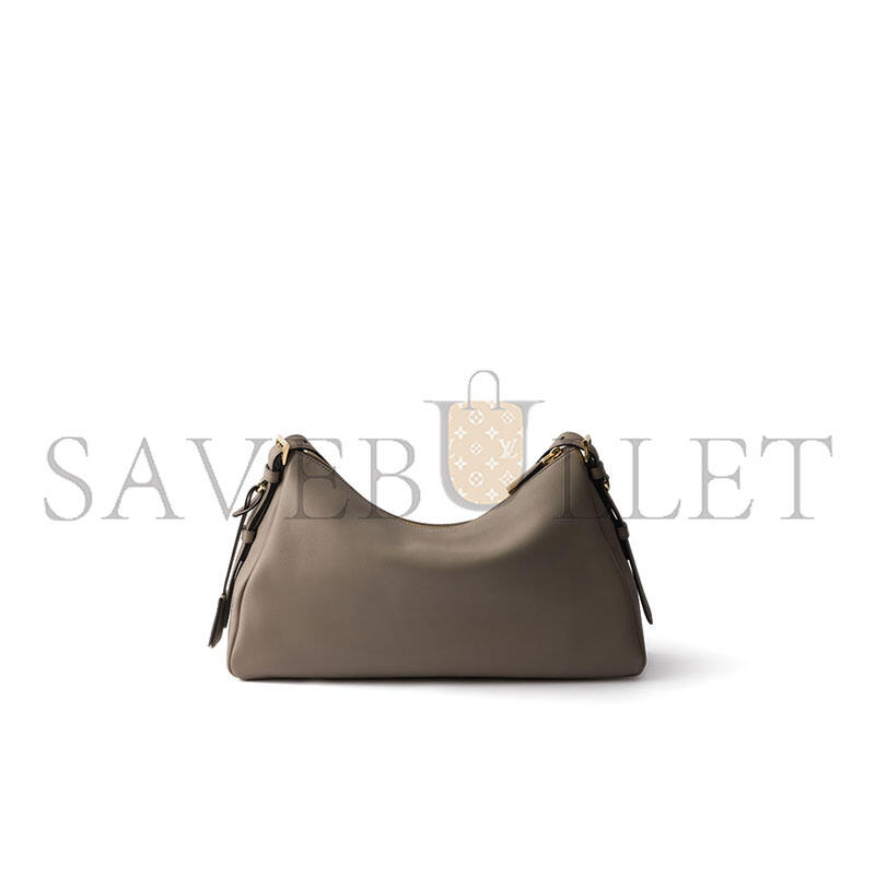 PRADA AIMÉE LARGE LEATHER SHOULDER BAG 1BC228 (39*23*12cm)